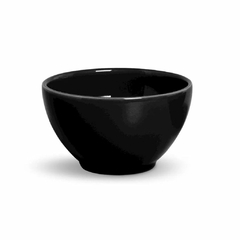 Bowl Liso De Cerâmica 13,5x8Cm 587Ml Black Matte Porto Brasil