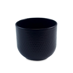 Vaso Cachepot De Cerâmica Colméia 14cm Cobalto Ceraflame Decor