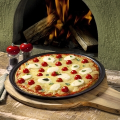 Forma De Cerâmica Ceraflame P/ Pizza 35cm Preto na internet