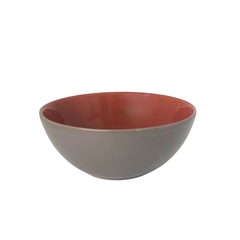 Tigela Bowl 16cm 600ml Bicolor Cinza Oxford Porcelanas