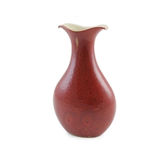 Vaso De Cerâmica Tulipa 32cm Vermelho Reagente Ceraflame Decor