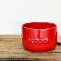 Açucareiro De Cerâmica 350gr Vermelho Ceraflame Gourmet - comprar online
