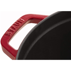 Caçarola Redonda 22cm De Ferro Fundido Vermelho Cereja Staub - Manufakt