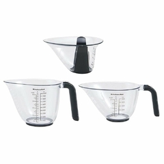 Conjunto De 3 Jarras De Medição Preto KitchenAid