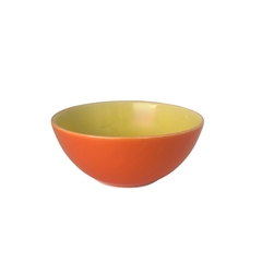 Tigela Bowl 16cm 600ml Bicolor Laranja/Amarela Oxford Porcelanas