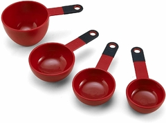 Conjunto 4 Xícaras Medidoras Vermelho/Preto KitchenAid