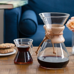 Passador Coador C/ Colar De Madeira 6 Xícaras Chemex - Manufakt