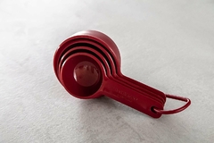 Conjunto 4 Xícaras Medidoras Vermelho KitchenAid - Manufakt