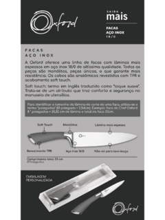 Faca De Chef Em Aço Inox 33cm Cool Grey Oxford - comprar online