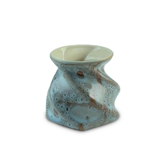 Vaso De Cerâmica Camélia 11cm Azul Reagente Ceraflame Decor
