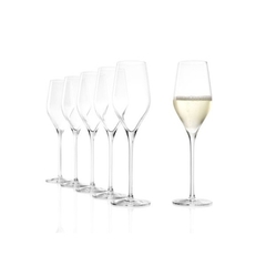 Jogo C/ 06 Taças De Cristal Para Champagne/ Prosecco 265ml Exquisit Royal Stölzle Lausitz - Manufakt