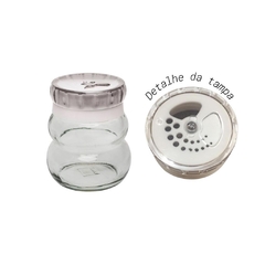 Pote De Vidro Redondo Para Temperos 150Ml Branco Daily Oxford - comprar online