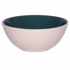 Bowl De Cerâmica 16Cm 600ml Verde Rosa Oxford Porcelanas