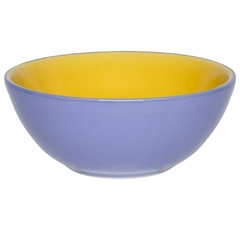 Bowl De Cerâmica 16Cm 600ml Amarelo/Azul Hortência Oxford Porcelanas