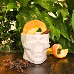 Copo Para Drinks Caveira Old Skull Branco Fosco Ceraflame - loja online