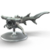 Tubarão Cabeça-de-Martelo Espacial Pack c/3 - Diadoramas Miniaturas RPG