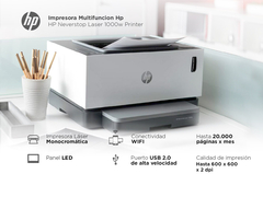 Impresora HP NeverStop 1000W Láser WiFi Monocromática - comprar online