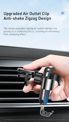 Soporte De Celular Para Auto Glaze Gravity Holder Aluminio Baseus - tienda online
