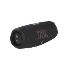 Bocina JBL Harman Charge 5 Bluetooth portátil en color negro