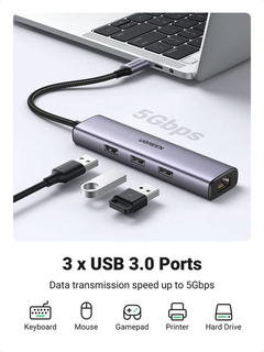 Adaptador Ugreen 4 en 1 USB C - comprar online