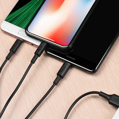 Cable USB to Lightning Micro-USB Type-C X25 - COELECTRON