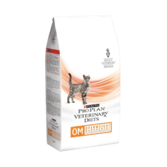 Purina Pro Plan Veterinary Diets OM Overweight Management indicado en el tratamiento de gatos con sobre peso y obesidad. Disponible en Lio's Cat.