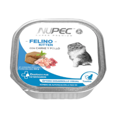 Nupec Felino Kitten Alimento Húmedo 85g, su fórmula especializada para gatitos. Ideal para proporcionar una nutrición equilibrada y de alta calidad para el crecimiento saludable de tu gatito. Gatitos bebes de 0 a 12 meses de edad