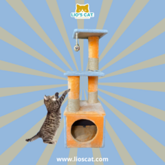 ¡Transforma el juego y descanso de tu gato con el Castillo Rascador Mini de Lio's Cat! Este innovador rascador está diseñado con 3 niveles que ofrecen una experiencia única y divertida.