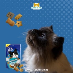 ¡Haz que cada momento con tu gato sea especial con Felix Travesuras Ocean Mix! Estas deliciosas golosinas están diseñadas no solo para satisfacer su paladar, sino también para fortalecer el vínculo entre tú y tu felino.