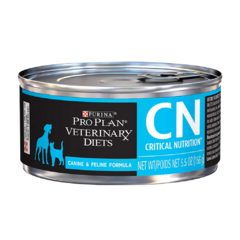 Empaque de Pro Plan PPVD CN Critical Nutrition para perros y gatos en recuperación o con necesidades críticas.