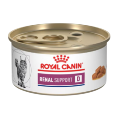 Royal Canin Renal Support D Morsels in Gravy Feline Lata 85g - Alimento Húmedo para Gatos con Enfermedad Renal o insuficiencia renal crónica