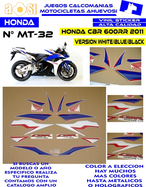 Vinilo decorativo moto Honda CBR