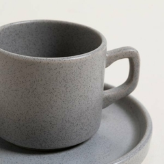 TAZA Y PLATO NET GRANITE x2 - comprar online