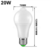 Lâmpada led com sensor 12w 15w - comprar online