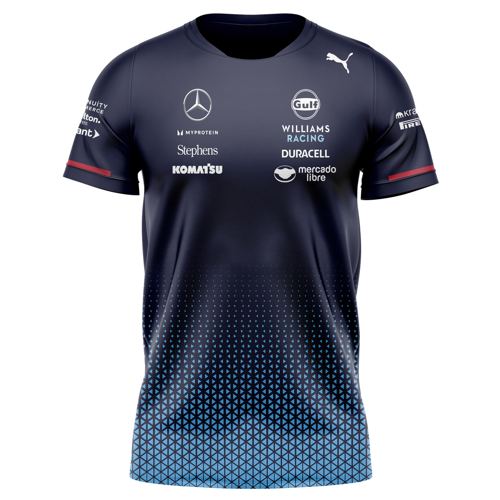 Remera Williams Franco Colapinto 43 Sublimada Azul