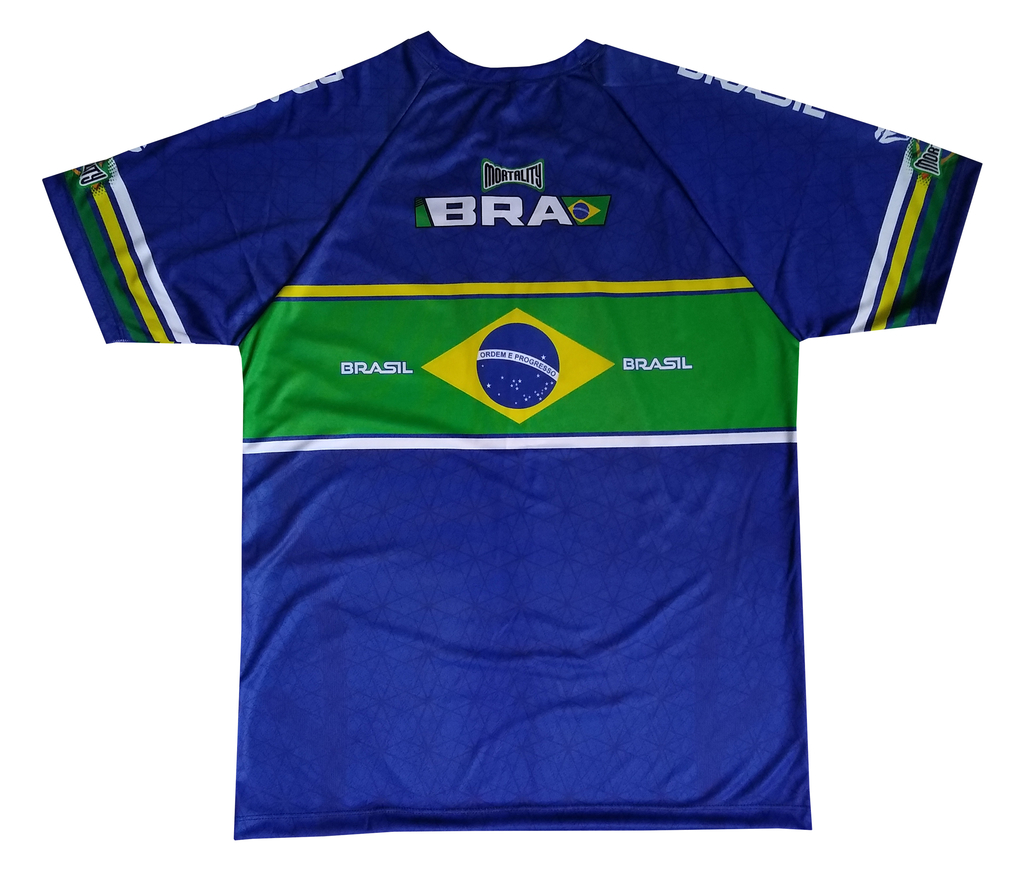 Camiseta Mma Brasil Azul - Mortality