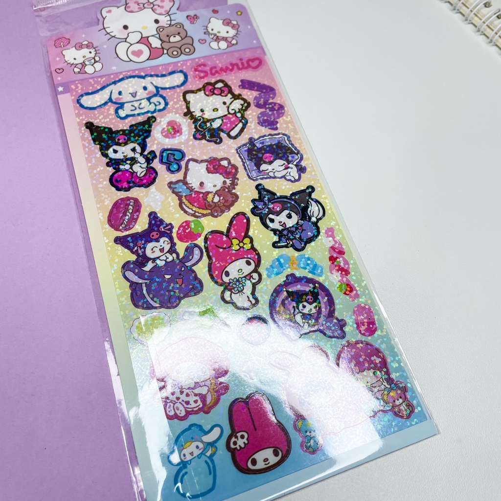 Cartela de Adesivos Personagens Hello Kitty