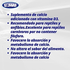 Kit de Calcio, Vitamina D3 Y Minerales para Reptiles Tortugas Anfibios - comprar en línea