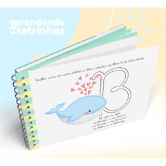 Miolo Impresso A5 para Caderno de Caligrafia - Letras Cursiva - comprar online