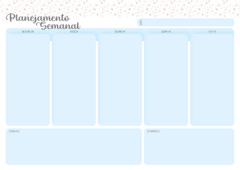 Refil / Miolo para Desk Planner - Visão Semanal - comprar online