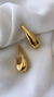 Brinco Earhook Gota Alongada Folheado em Ouro 18k