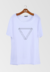 Camiseta Gola Canoa Triplo Triângulo - Branca