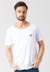 Camiseta Gola Canoa Clássica - Branca na internet
