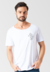 Camiseta Gola Canoa Lobo - Branca na internet