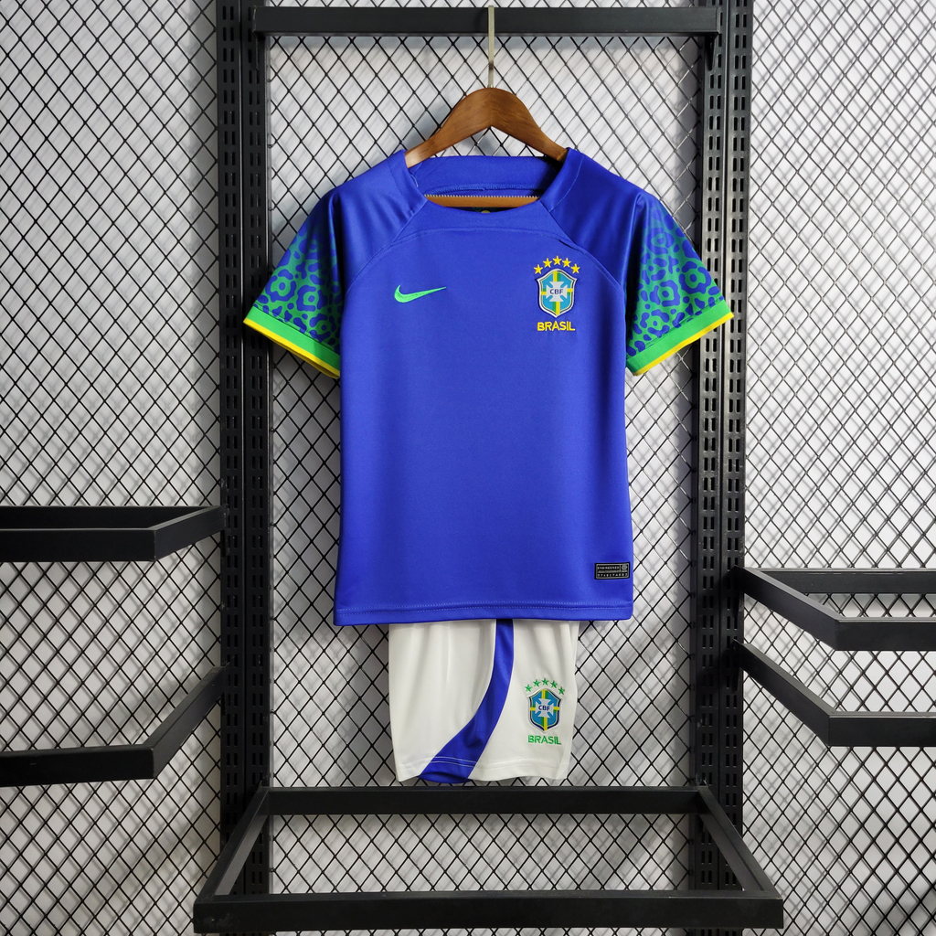 Camisa Nike Brasil II 2022/23 Torcedor Pro Crianças - Azul