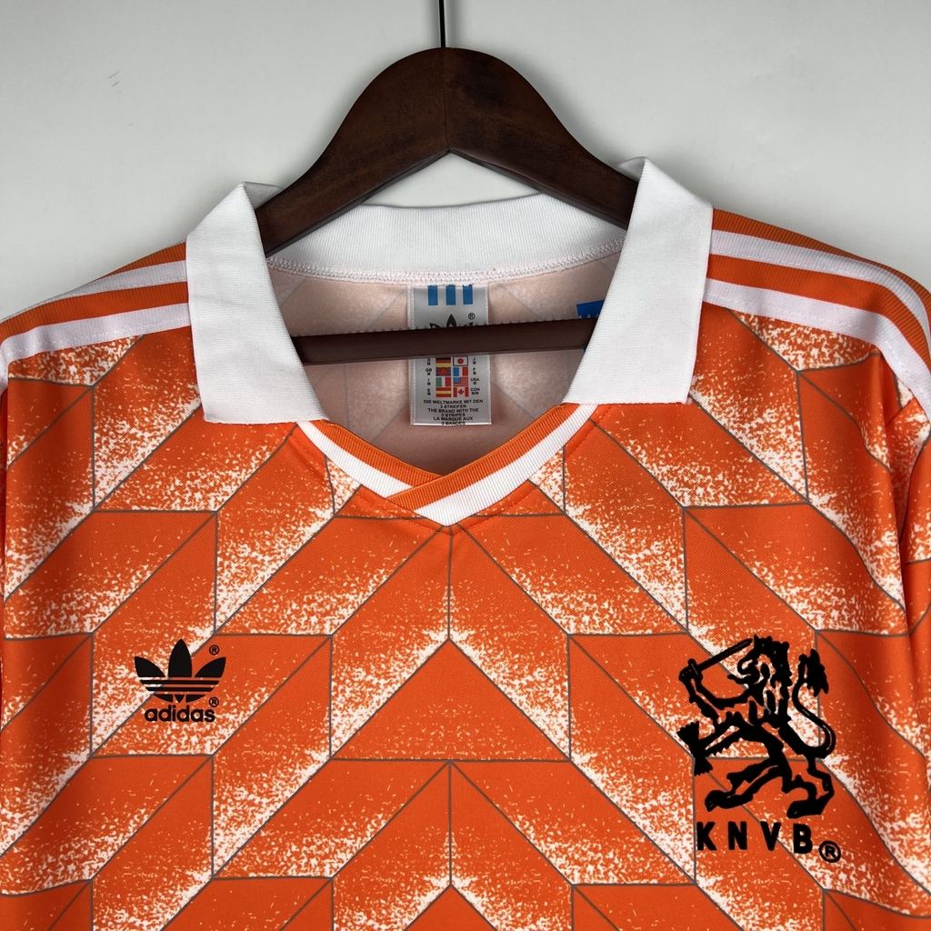 Camisa Manga Longa Adidas Holanda Home 1988