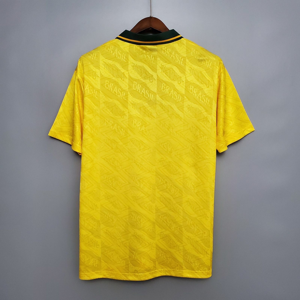 Camisa Umbro Brasil Home 1991/93 Masculina - Amarela