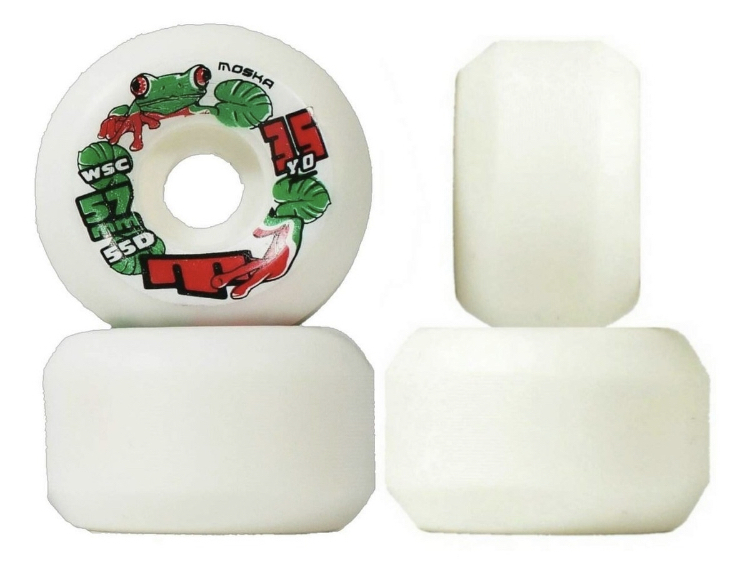 Roda para Skate Mentex 53mm Branca - Virtual Skate Shop