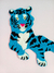 Tigresa azul (tapete de parede) - comprar online