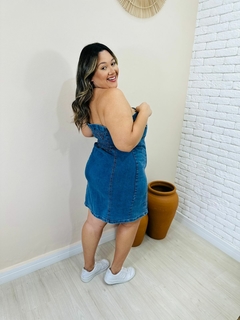 Vestido Cleo Jeans Botões na internet